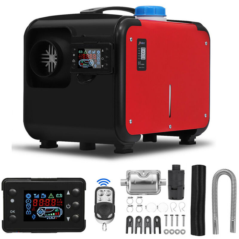 HCalory 5-8KW 12V Diesel Auto Chauffage d'Air LCD