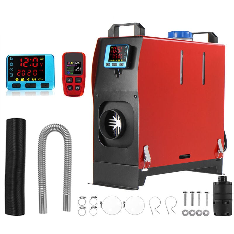 HCalory 8KW 12V Chauffage chauffe-air diesel LCD pour voiture camion