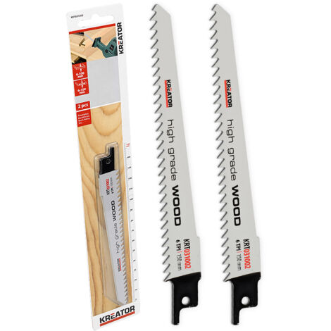 HCS 150 mm Holz-Säbelsägeblatt – 2 Stück Kreator