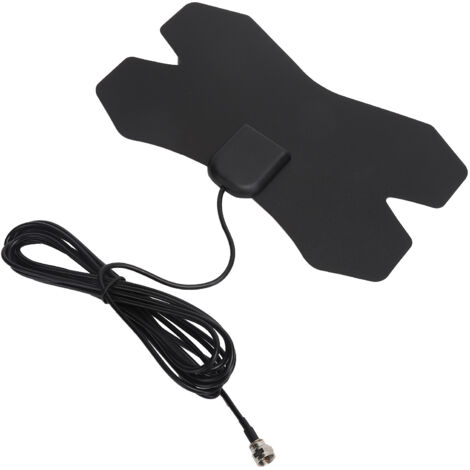 HD-Digital-Zimmerantenne mit Signalverstärker – Optimaler Empfang, Schwarz