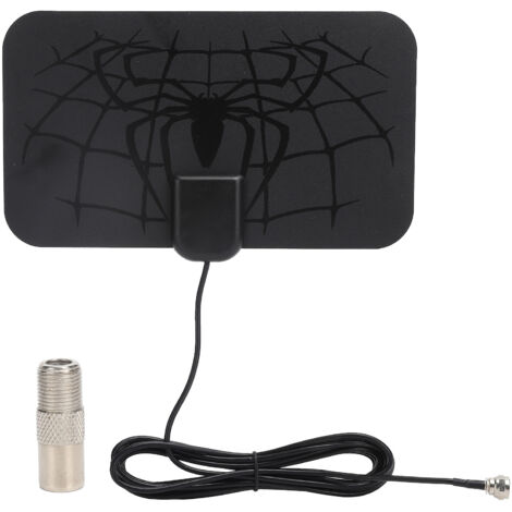 HD-Digitalantenne für Zimmerfernsehen – Optimaler VHF/UHF-Empfang, Schwarz, 170–860 MHz