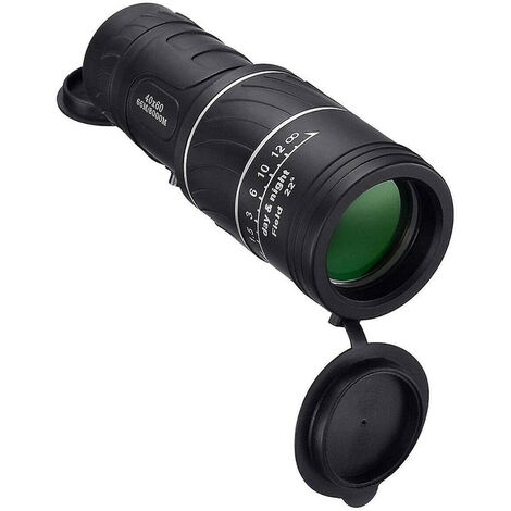 HD Lunette de visée Militaire portée Optique télescope monoculaire Puissant monoculaire Longue portée 40x60 télescope Portable(noir)-BISBISOUS