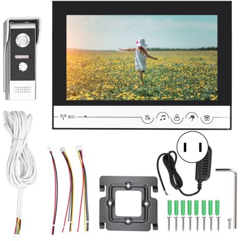 HD-WLAN-Videotürklingel für Wohnungen und Villen, 100–240-V-Smart-Intercom-Set