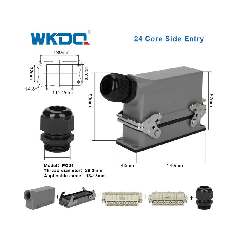 HDC-HE-024 Rettangolare Heavy Duty Connettore 24