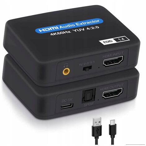 HDMI 2.0 TOSLINK EXTRACTOR ARC CONVERTIDOR HDCP 4K