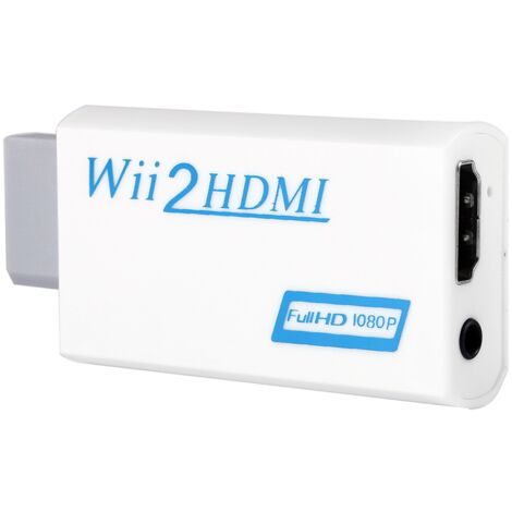 HDMI-Adapter für Wii mit 720p/1080p-Upscaling und 3,5-mm-Audioausgang