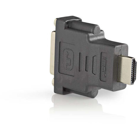 Hdmi adapter hdmi connector dvi d 241 pin female gold plated straight abs anthracite 1 pc boitier