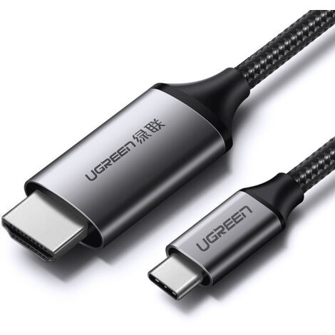 HDMI-auf-USB-C-Adapterkabel 4K 60 Hz, 1,5 m, Schwarz-Grau