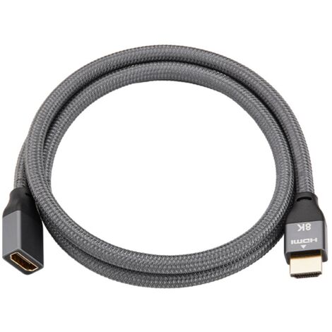 HDMI-compatible 2.1 flexible extension cable, male to female, HD 8K@60Hz extension cable (1m/3.28ft)