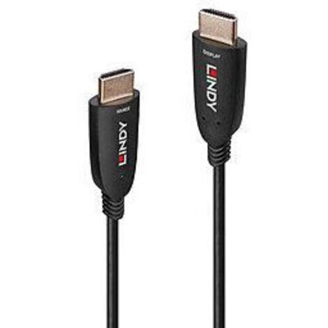 HDMI Kabel LINDY OPTIC HYBRID 10 m Schwarz