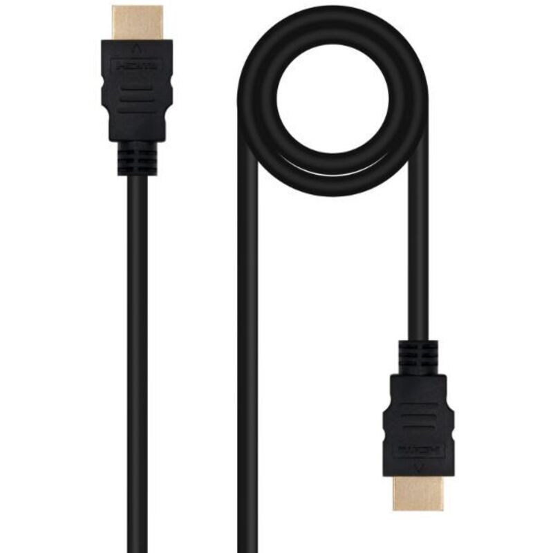 Nanocable Schwarz - Nanokabel Hdmi Kabel V2.0 4K@60Hz 18Gbps A/M-A/M, 1 M,