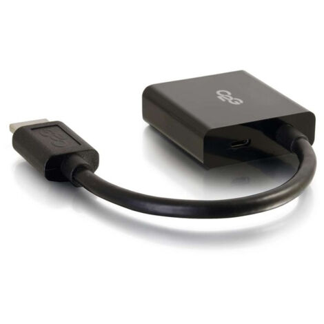 HDMI M to VGA F Dongle w/pwr C2G HDMI to VGA Adapter - HDMI to VGA Converter - M/F - Convertisseur vidéo - HDMI - VGA - noir