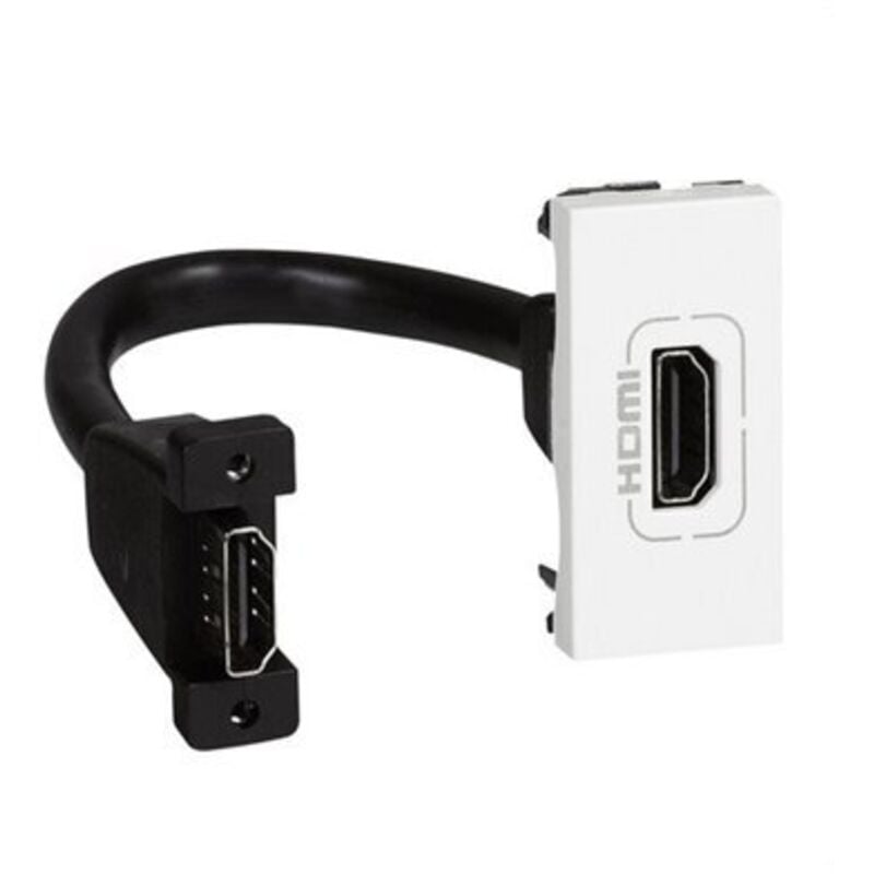 Legrand - prise hdmi pre-connectee 1 module blanc mosaic 078778
