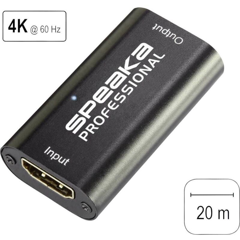Speaka Professional - hdmi™ Répéteur câble de signal 20 m