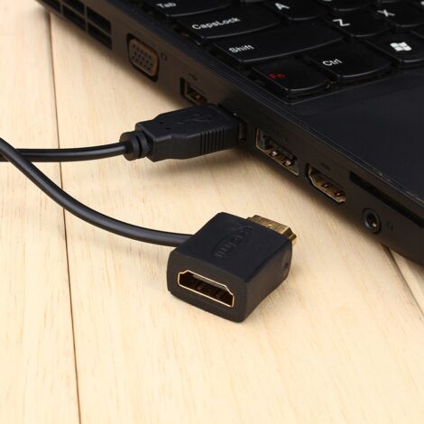 HDMI-Stecker auf HDMI-Buchse-Adapter mit 50 cm USB 2.0-Stromkabel