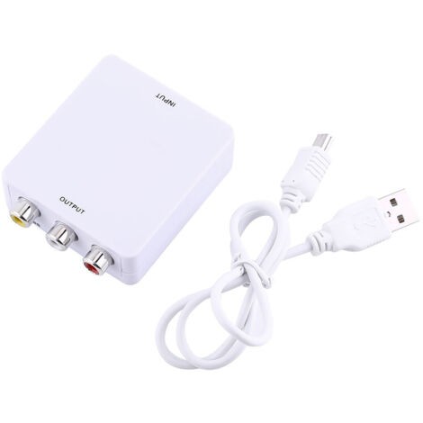HDMI-zu-RCA-CVBS-Konverter für Composite-Audio/Video 720p/1080p, Weiß