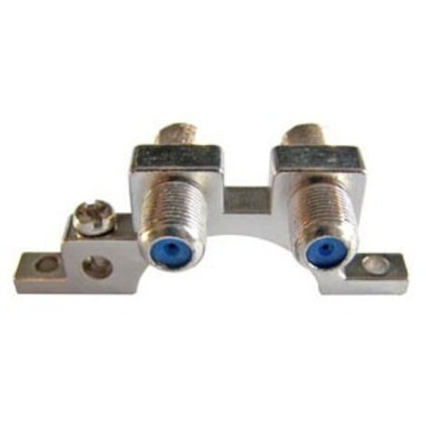 HDSAT BLOC DE MASSE POUR ANTENNE SATELLITE 2 FICHES F FEMELLE FEMELLE tnt satellite cable