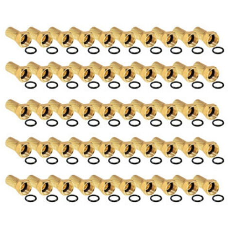 HDSAT LOT 50 FICHES F HAUT DE GAMME DORÉ 7 MM SANS JOINT TORIQUE