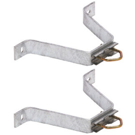 HDSAT Paire d'étriers Fixation Murale patte en M Déport 200mm Mât Antenne TV TNT SAT
