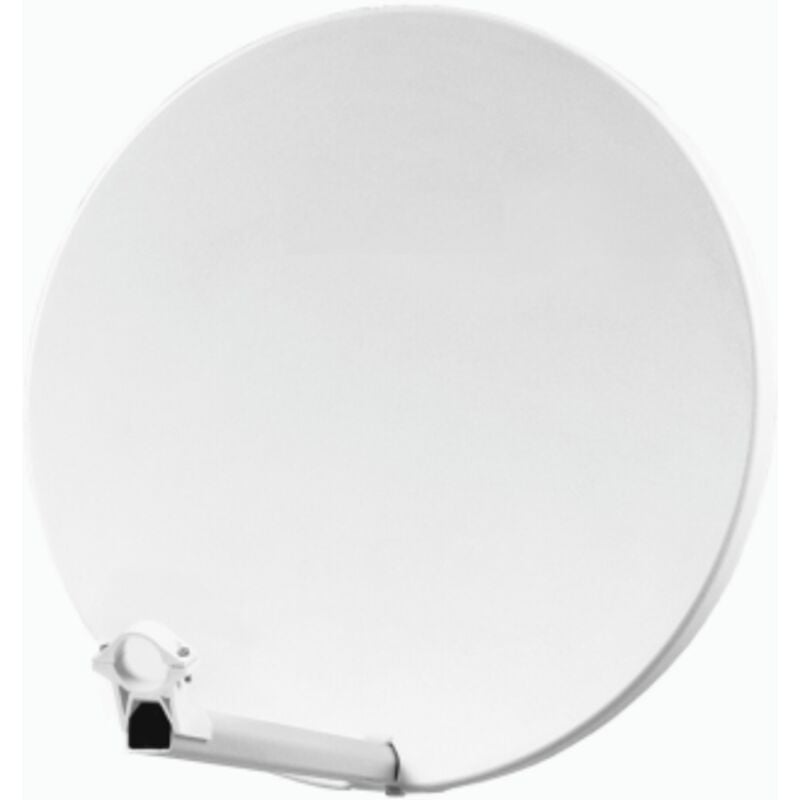 Parabole Satellite Fibre Composite Blanche 60cm + brides inox Anti Corrosion - Hdsat