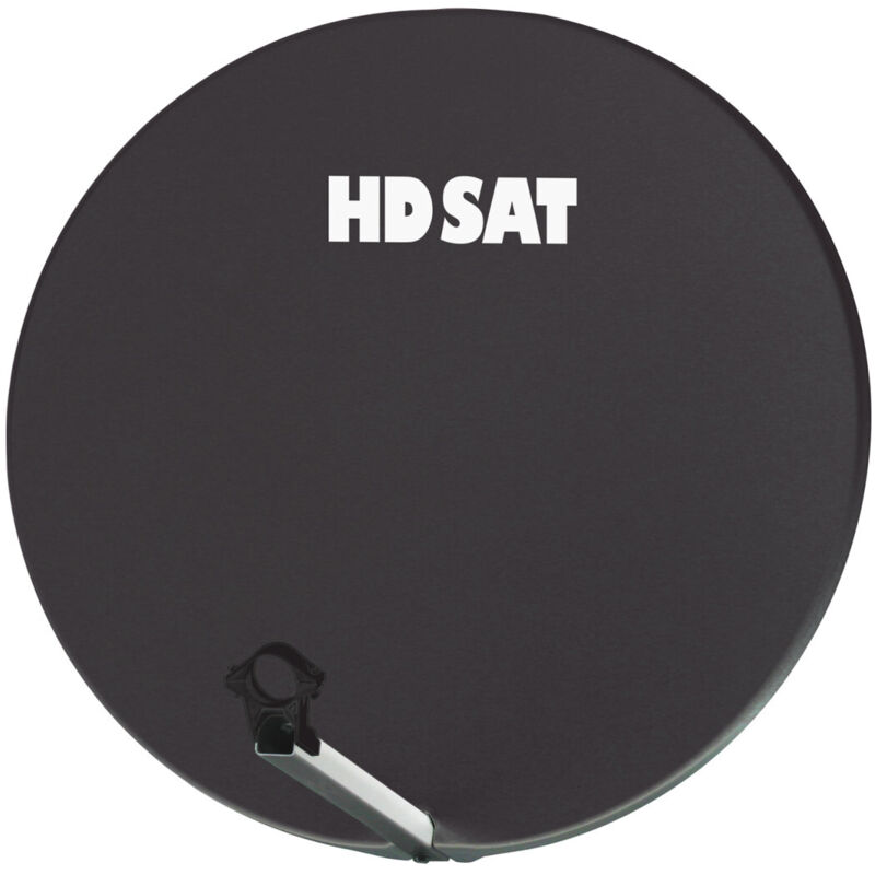 Hdsat - Parabole satellite fibre composite gris anthracite 75cm + brides inox Anti Corrosion
