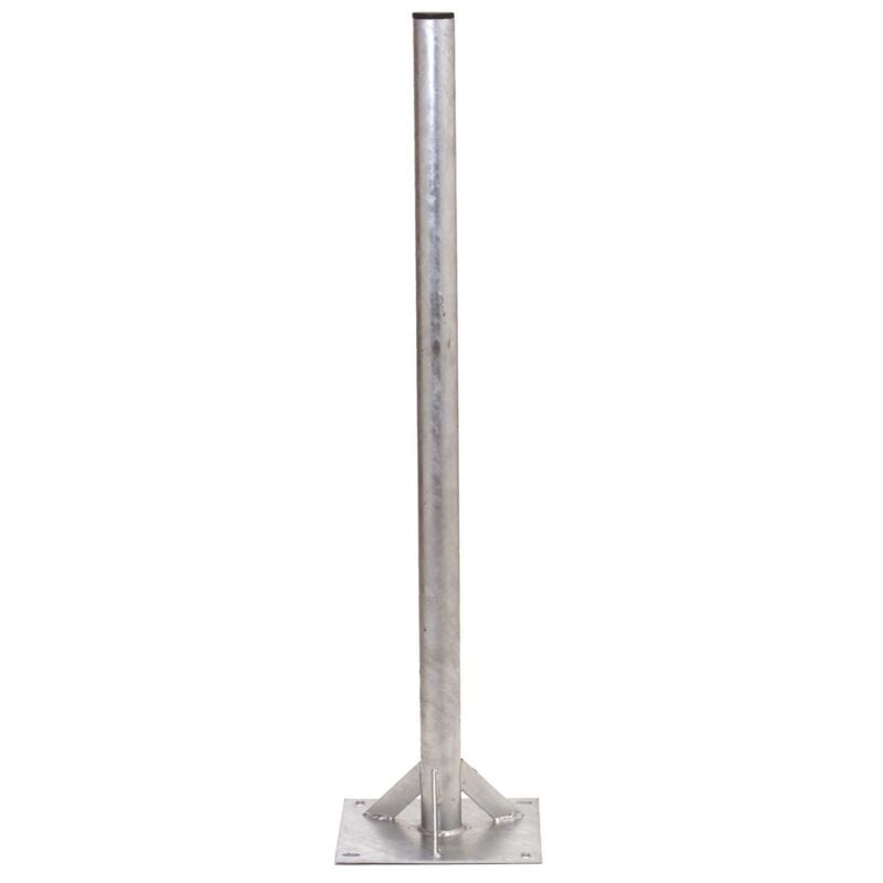 HDSAT PIED DE TERRASSE RENFORCÉ DIAMETRE 50MM HAUTEUR 1M Fixation parabole antenne sol