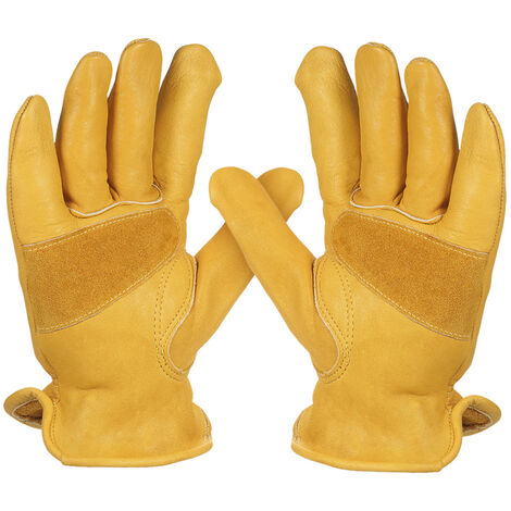 Head Leather Garden Safety Gloves,Biker Gloves,Winter Motorbike Gloves,Warm Vintage Riding Gloves