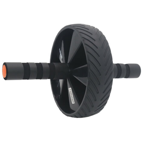 HEAD Ruota per Addominali Ergonomica con Tappetino Antiscivolo Nero e Arancione