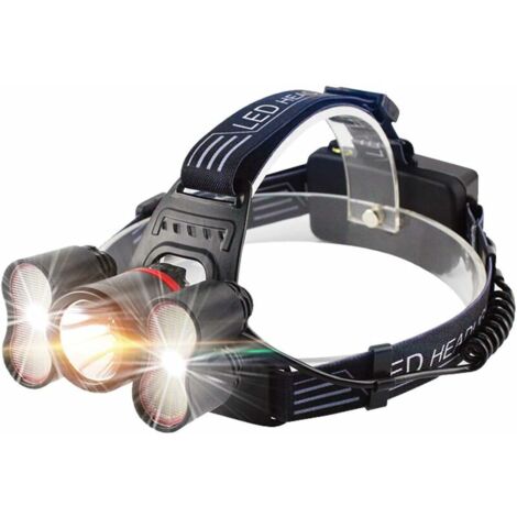 Head torch - Head light [Upgrade Version] Rechargeable headlamp, with Light Senor Mode Super Bright LED Head Lamp, Hands-free flashlight for Running, Camping, Fishing, Cycling, Waterproof