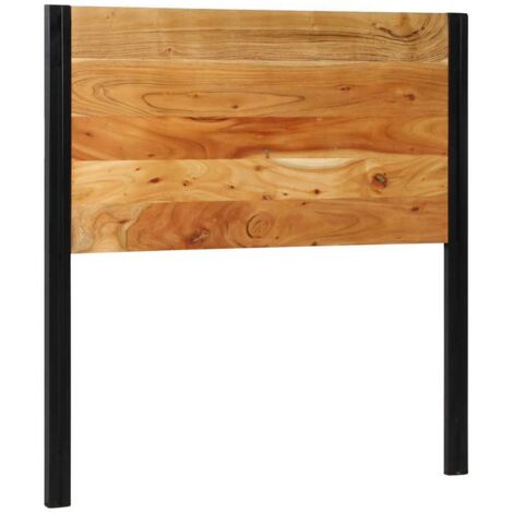 Headboard 100 cm Solid Wood Acacia and Iron vidaXL