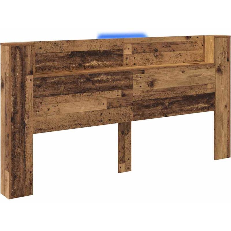 Headboard Old Wood 200 X 15 X 103.5 Cm Engineered Wood Vidaxl