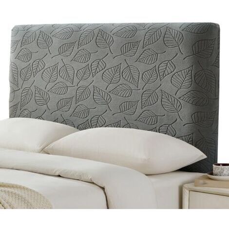 Headboard Cover, Stretchable Headboard Cover, Modern Removable and Washable Headboard Protective Cover (Dark Grey, 140-170cm)