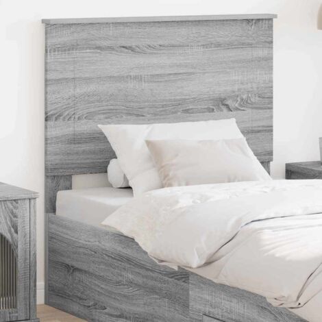 Headboard Grey Sonoma 100 cm Engineered Wood vidaXL