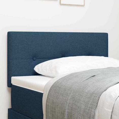 Headboard Height Adjustable with Headboard Blue 100 cm Fabric vidaXL