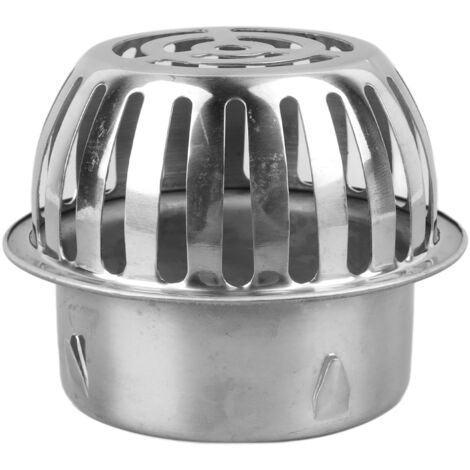 Headerbs Dome Bodenablaufabdeckung, Edelstahl-Bodenablauf für Haus, Badezimmer, Balkon, Garten, Keller