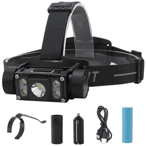 Headlamp -Rechargeable Headlamp Flashlights, Headlights, Comfortable for Kids and Adults, Easy to Use, for Running, Camping, Hiking and More