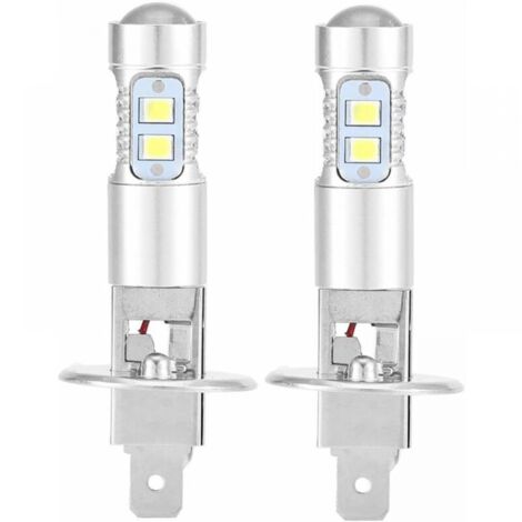 Headlight Bulbs, 2x H1 6000K Super White 100W LED Headlight Bulbs Kit Low Beam