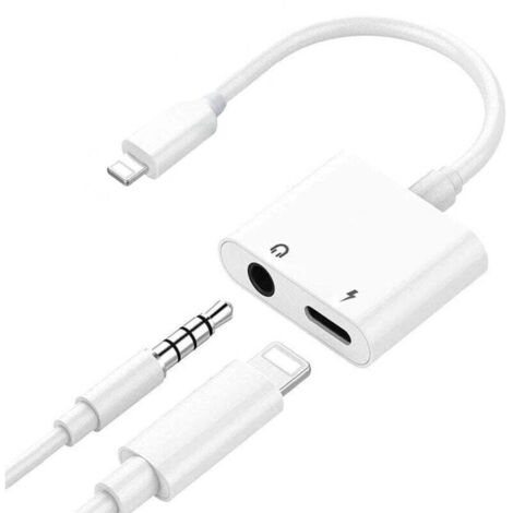 Headphone Jack Adapter for iPhone Xs/Xs Max/XR/ 8/8 Plus/X (10) / 14/14 Plus, Adapter to 3.5mm Jack Car Charging Accessories Audio Cables & Connector Splitter Adapter MUMU