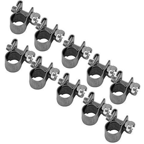 Health Gear Collier de Serrage, 10PCS Collier de Serrage de Tuyau de Carburant en Acier Inoxydable(6-8mm)