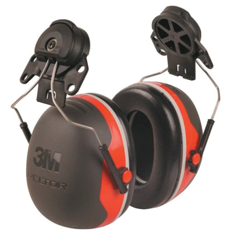 Peltor X3P3E-RD Helmet Mounted Ear Defenders - 3M