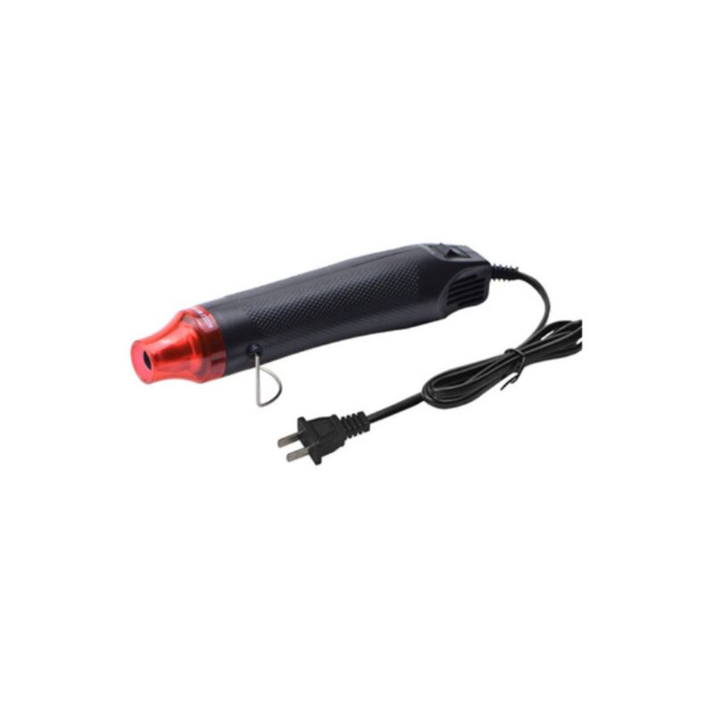 Mimiy - Heat Gun, Extra Long Cable Portable Heat Gun for diy Shrink Wrap. 300W (Black Red)