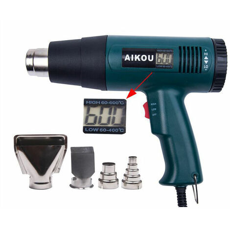 Heat Gun for Milwaukee m18 Battery, Variable Temperature Control Hot Air Gun  with LCD Digital Display for Shrink Tubing - AliExpress