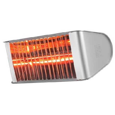 Heat Outdoors Shadow Fatboy Silver 2.4kW Mega Heat Patio Heater Remote 901606R