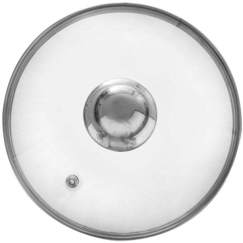 Northix Hitzebestandiger Glasdeckel Mit Stahlrand Und Dampfauslass