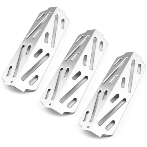 SNQ Heat shield for Weber Genesis II 300 series barbecues Genesis II E-310 II E-315 II E-330 II E-335 II S-310 II S-335, stainless steel heating plates, set of 3