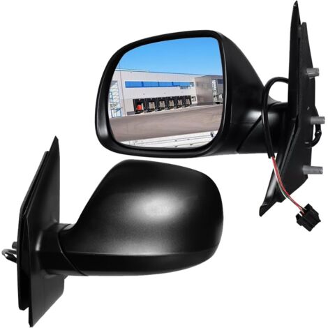 Less4Spares Right Driver Side Wing Mirror Glass For VW Transporter 2015-2024 - Heated, Wide Angle