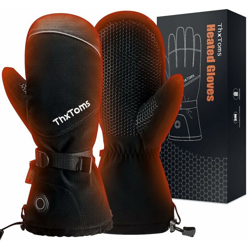 Orchidée - Heated Gloves for Men and Women - 5V 3000MAH Electric Rechargeable Battery Gloves for Winter, Skiing, Skating, Snow, Camping, Hiking,