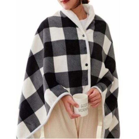 Heated shawl blanket, Portable electric blanket, Soft heated blanket, Electric poncho, USB heated blanket