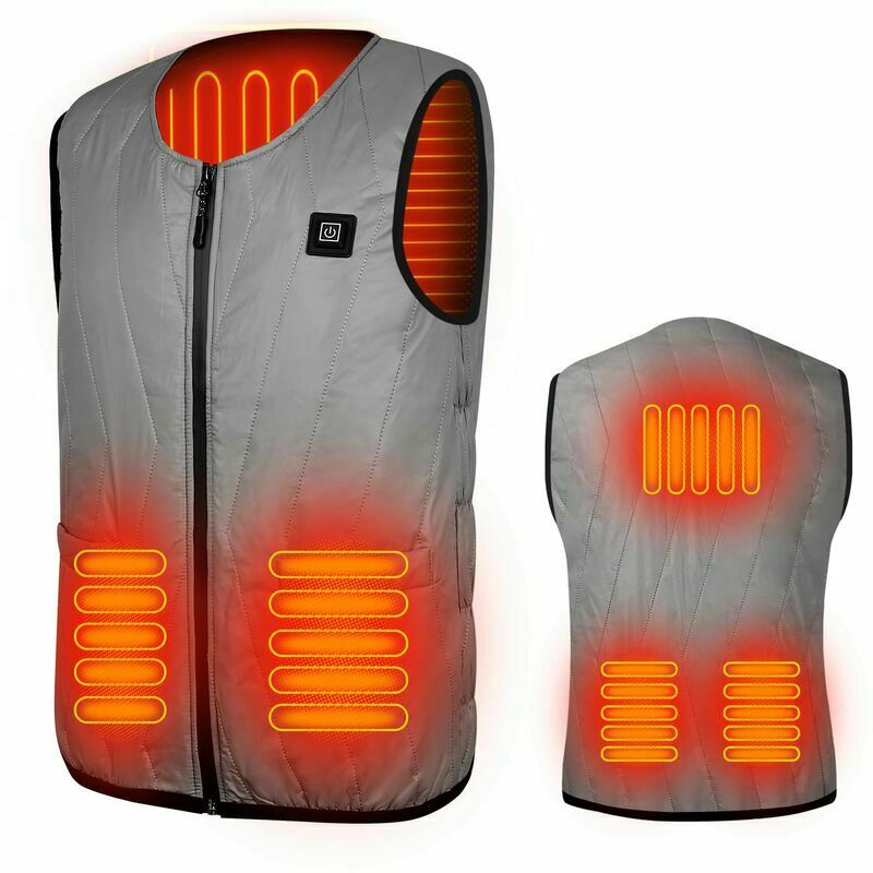 Heated vest, usb Electric heating jacket heated man women women, 3 adjustable temperatures, washable heated clothing hot Winter vest for motorcycle