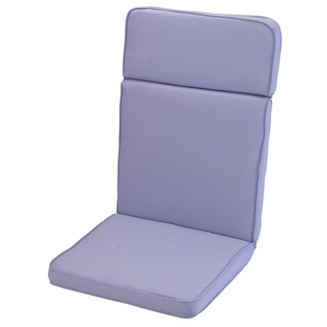 Heather High Recliner Outdoor Garden Furniture Cushion - L116 x W49 x H4 cm - Purple